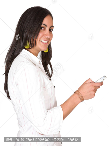 發(fā)送短信的臨時(shí)女孩