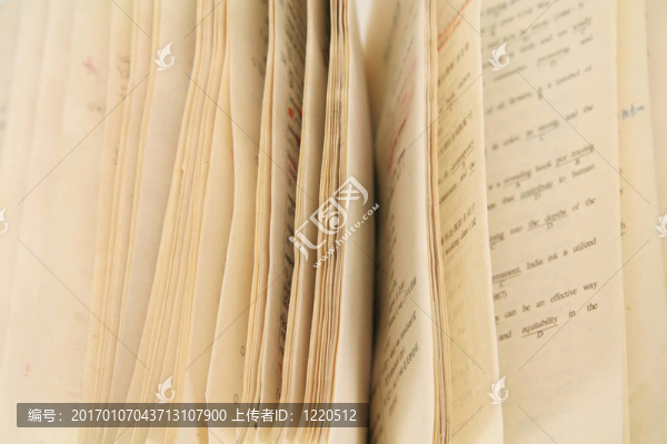 打開的書