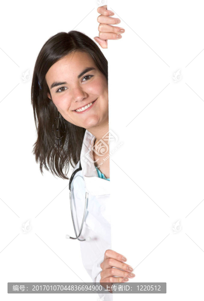 女醫(yī)生走進框架