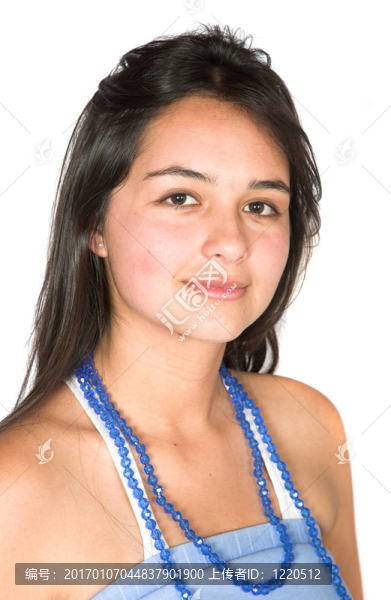 休閑的女性肖像