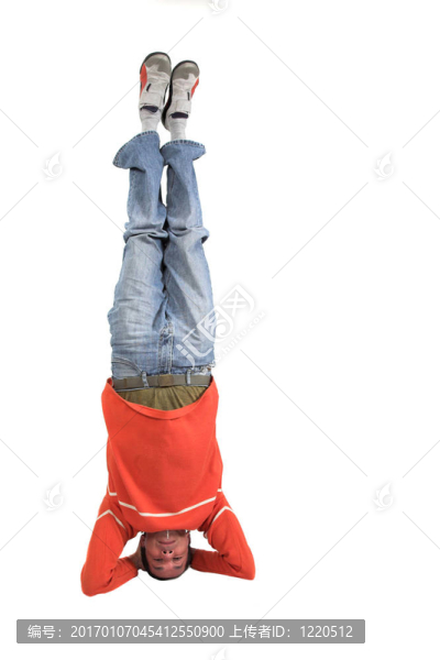 隨便的人做倒立