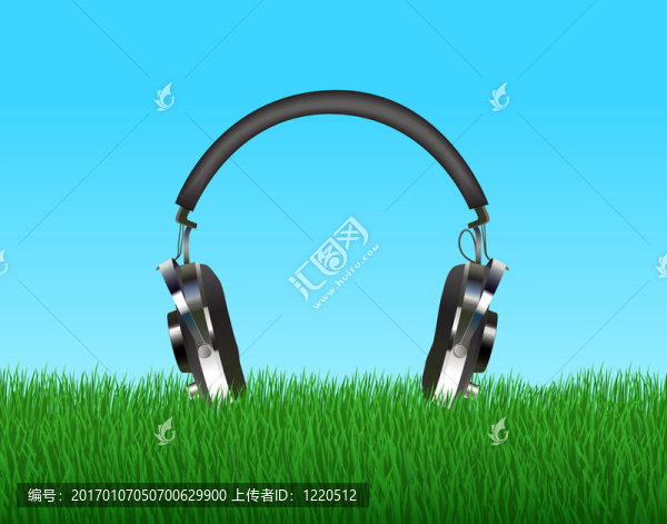 在草地上的頭