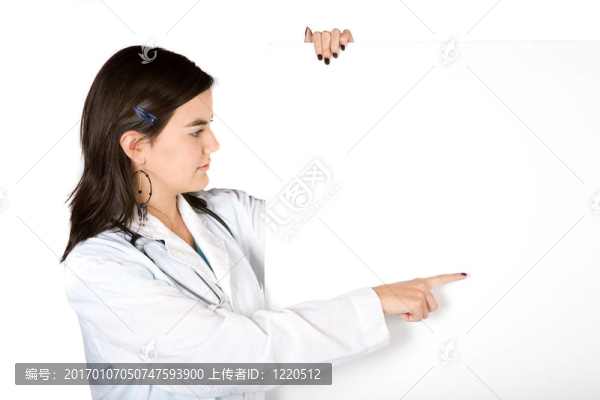 友好的女醫(yī)生在介紹