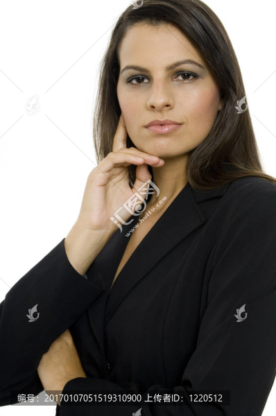 嚴(yán)重的女商人