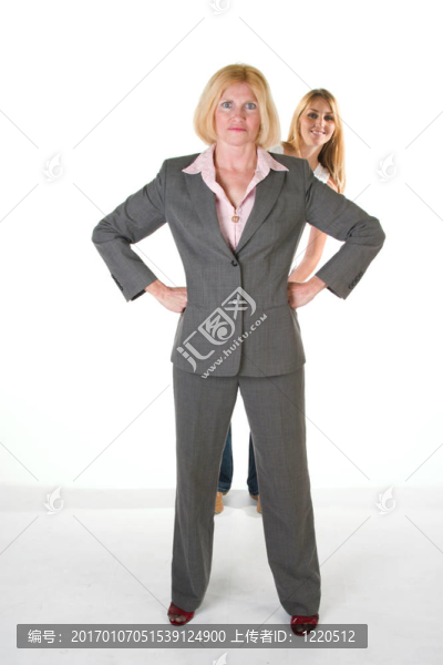 非常小的商業(yè)團隊的女人