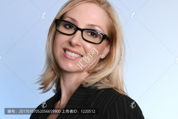 微笑的女商人