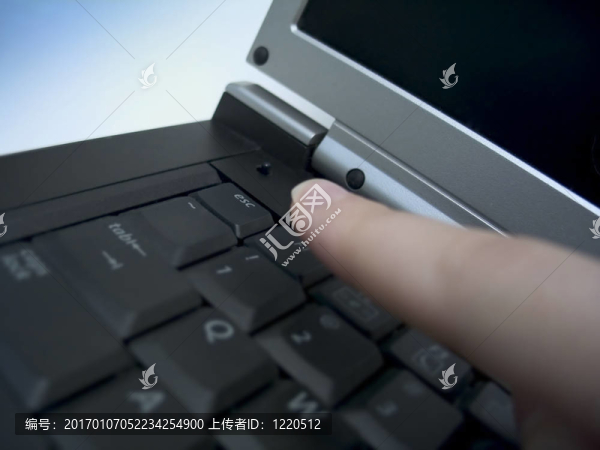 筆記本電腦的手指