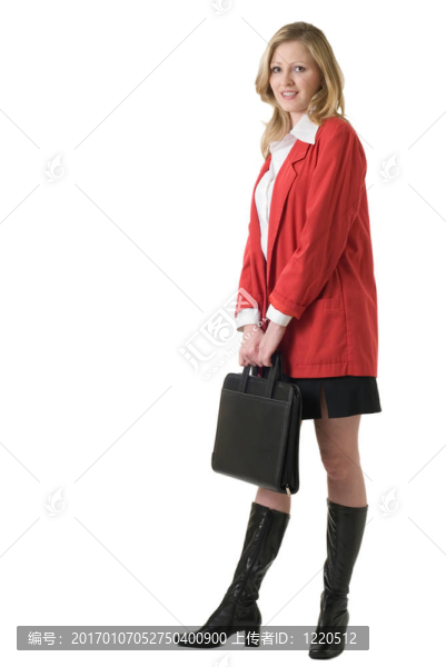 穿紅生意的女人