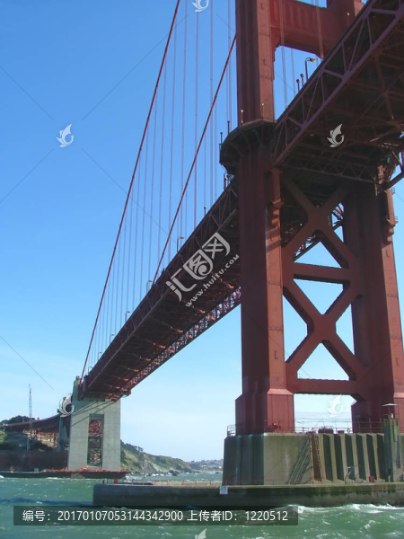 在金門大橋下面
