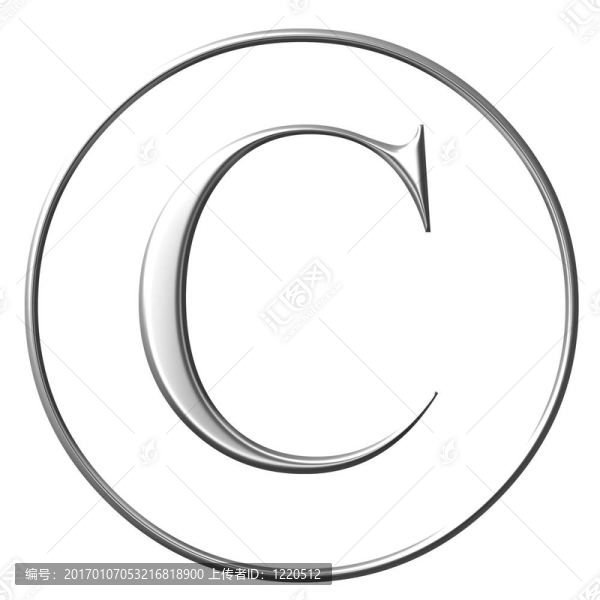 該copyrught銀錐符號標志；