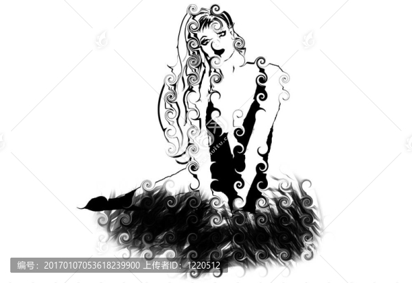 美女模特的標(biāo)志