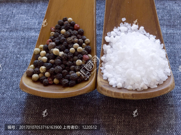 鹽和胡椒粉