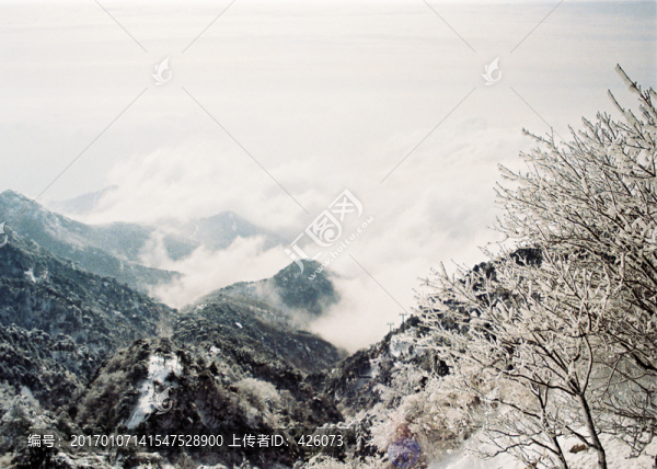 雪山云霧