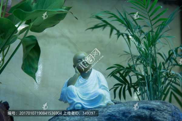 小沙彌家具禪意擺件