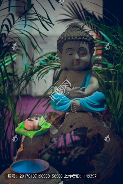 小沙彌禪意擺件