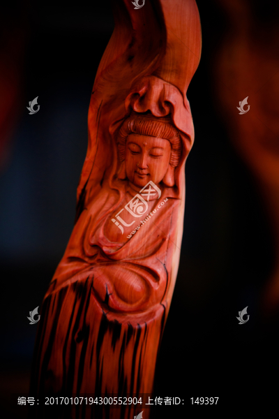 木雕藝術觀音