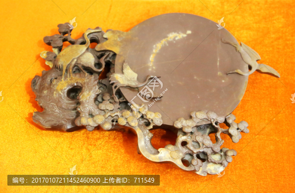 紫金硯,松鶴延年