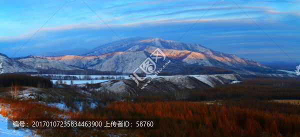 冬季山林,高清全景