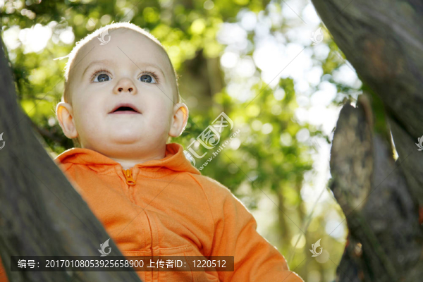 小男孩在戶外