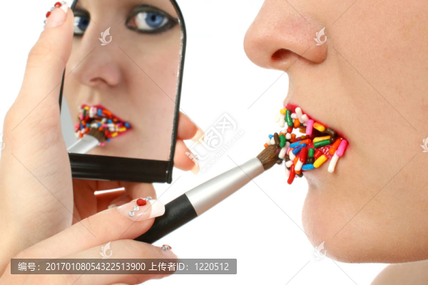 糖果一樣的嘴唇