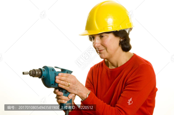 帶電鉆的女人