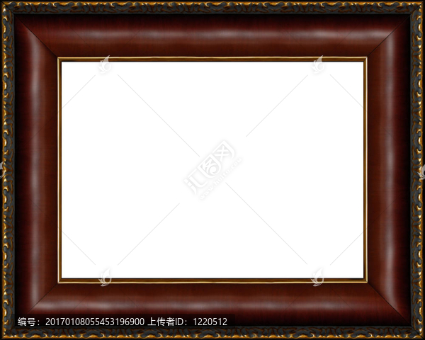 仿古黑木相框隔離