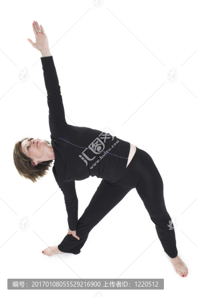 做瑜伽姿勢的女人