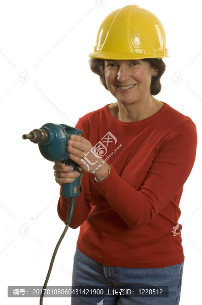 帶電鉆的女人