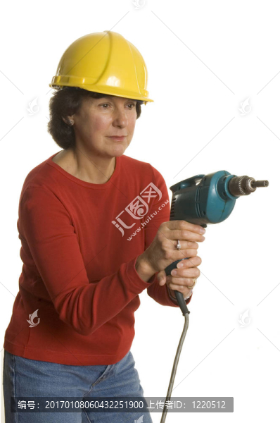 帶電鉆的女人