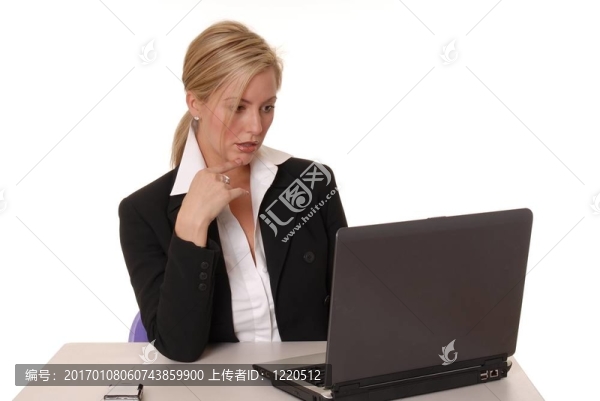 可愛的女商人