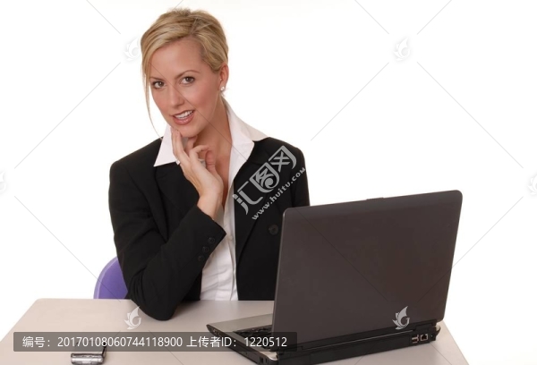 可愛的女商人