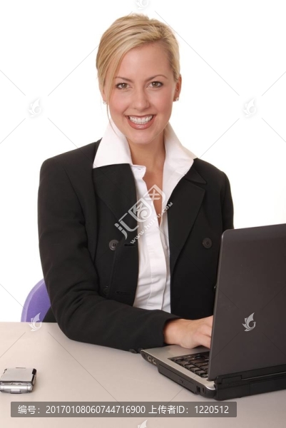 可愛的女商人
