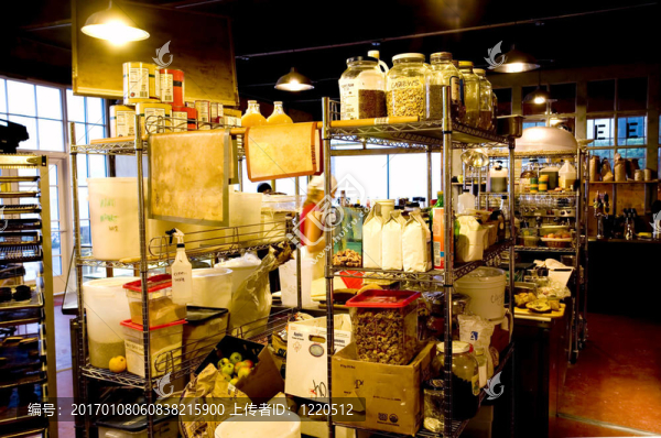 一個面包店咖啡館的內部