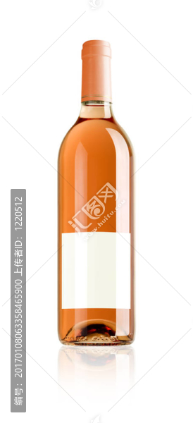 一瓶粉紅葡萄酒