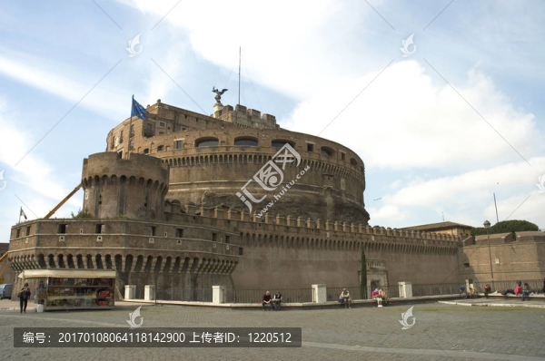 Saint,Angelo,Castle；羅馬；意大利