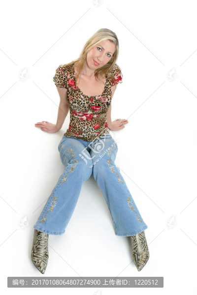 悠閑的女