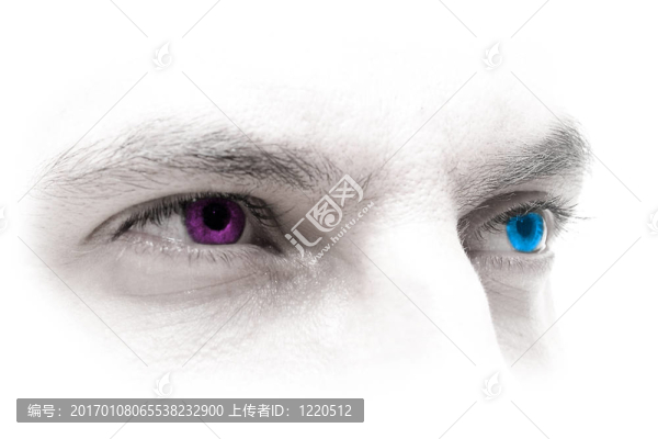 藍紫色的眼睛