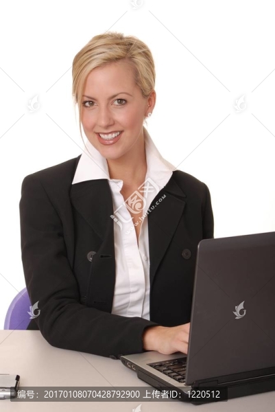 可愛的女商人