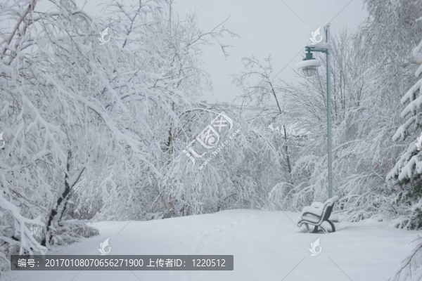 空蕩蕩的公園長(zhǎng)椅