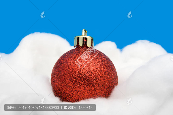 紅色的圣誕球