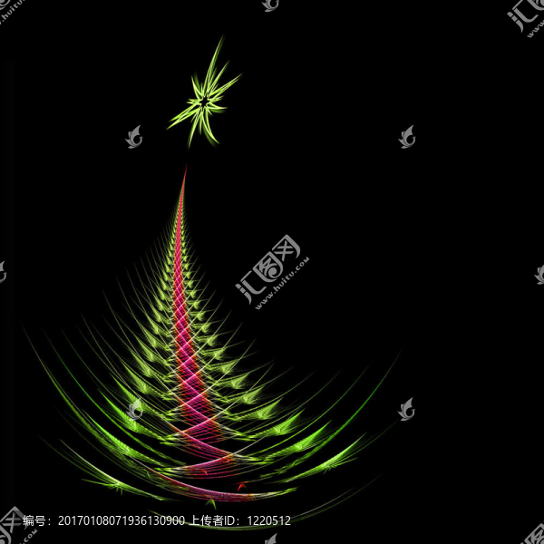 抽象的圣誕樹