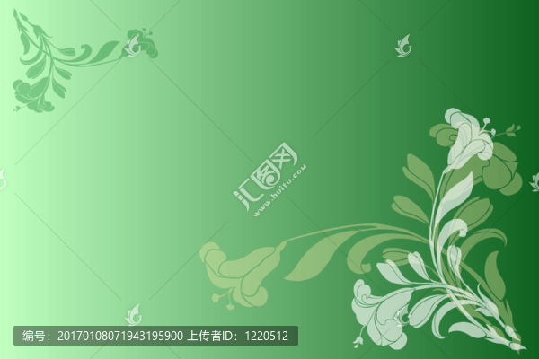 綠色的花朵