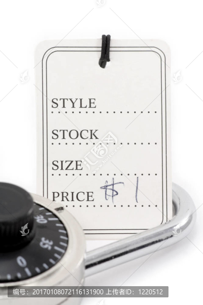 價(jià)格標(biāo)簽和鎖