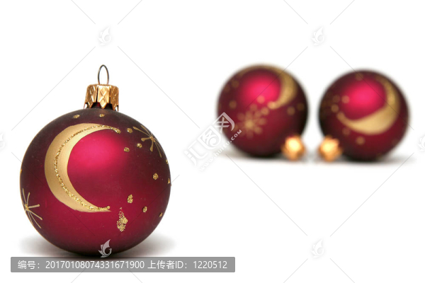 紅色的圣誕燈泡