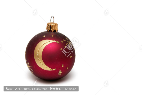 紅色的圣誕燈泡