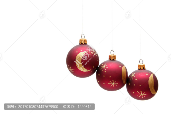 紅色的圣誕燈泡