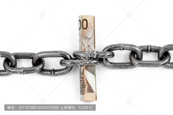 連鎖與加元；金融支持概念
