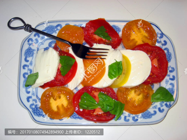 奶酪和Tomato,Platter