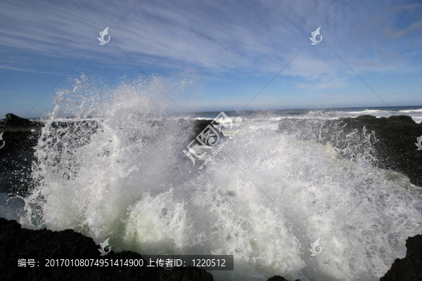 海浪噴霧。