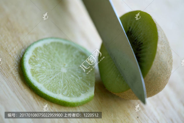 獼猴桃的石灰片